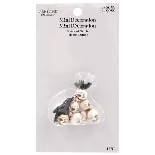 Mini Stack of Skulls with Crow & Bat by Ashland®